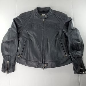 Harley-Davidson Leather Jacket Size XL Women's Black RN 103819 / CA 03402